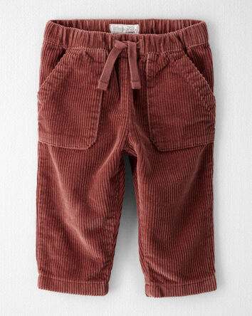 Baby Organic Cotton Corduroy Drawstring Pants, 
