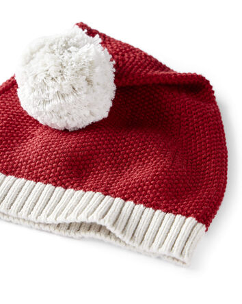 Baby Organic Cotton Sweater Knit Santa Hat, 