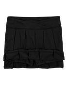 Girls Active Match Skort - Black, image 2 of 5 slides