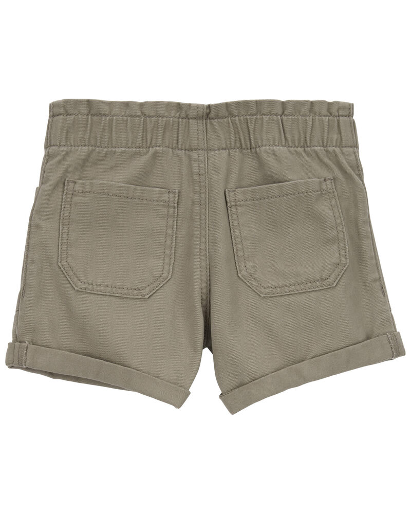 Toddler PaperBag Twill Shorts, image 2 of 3 slides