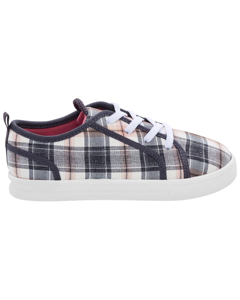 Kid Plaid Canvas Sneakers, image 2 of 7 slides