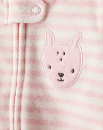 Baby Girl Deer Loose Fit Long-Sleeve Sleep & Play Pajamas - Pink, 
