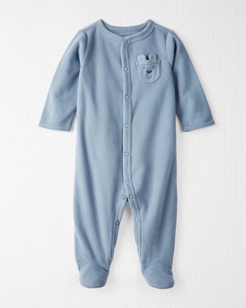 Baby Sleep & Play Made with Recycled Microfleece Pajamas, image 1 of 4 slides