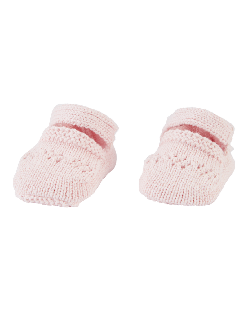 Baby Crochet Mary Jane Booties, image 1 of 3 slides