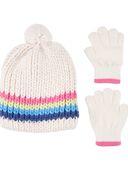 Multi - Kid 2-Pack Knit Cap & Gloves Set