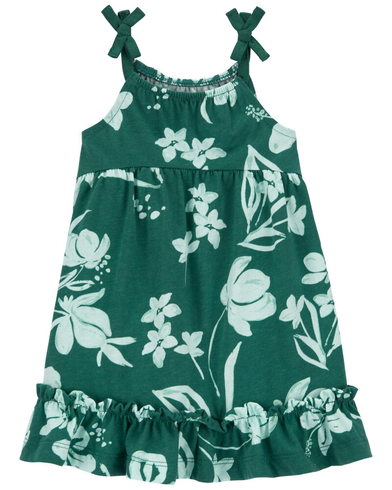Baby Floral Cotton Dress, image 1 of 4 slides