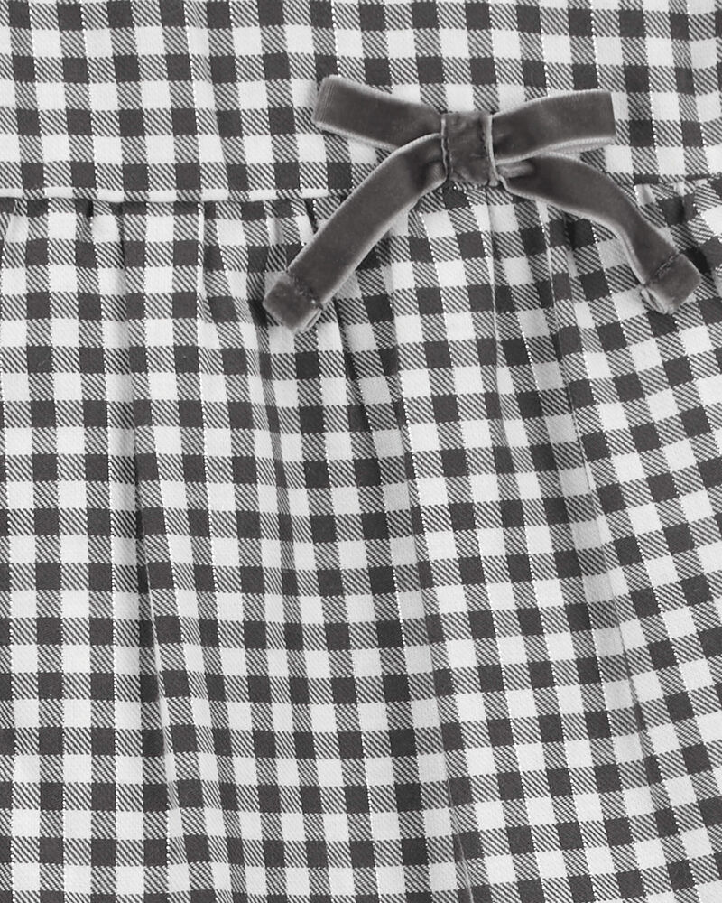 Baby Plaid Twill Long-Sleeve Fashion Top, image 2 of 3 slides