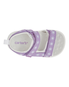 Baby Every Step® First Walker Floral Sandals - Purple/White, image 4 of 7 slides