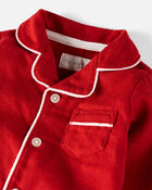Baby Organic Cotton Coat Style Pajamas , image 2 of 4 slides