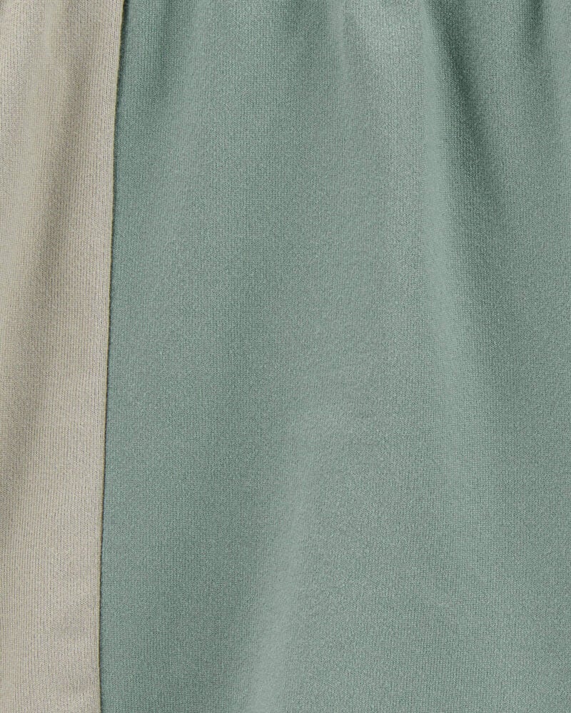 Toddler Colorblock Pull-On Active Shorts - Green, image 5 of 6 slides