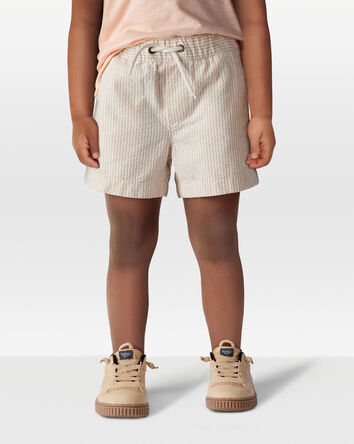 Toddler Pull-On Drawstring Shorts - Khaki, 