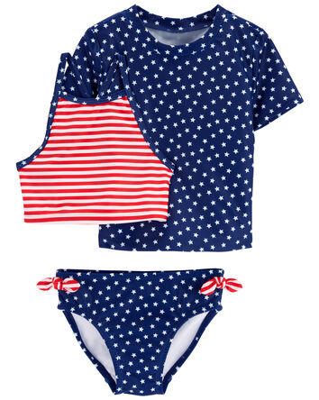 Baby 3-Piece Rashguard Swimsuit Set, 