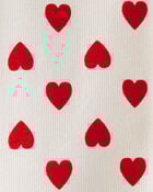 Toddler Organic Cotton Pajamas Set in Hearts, image 3 of 5 slides