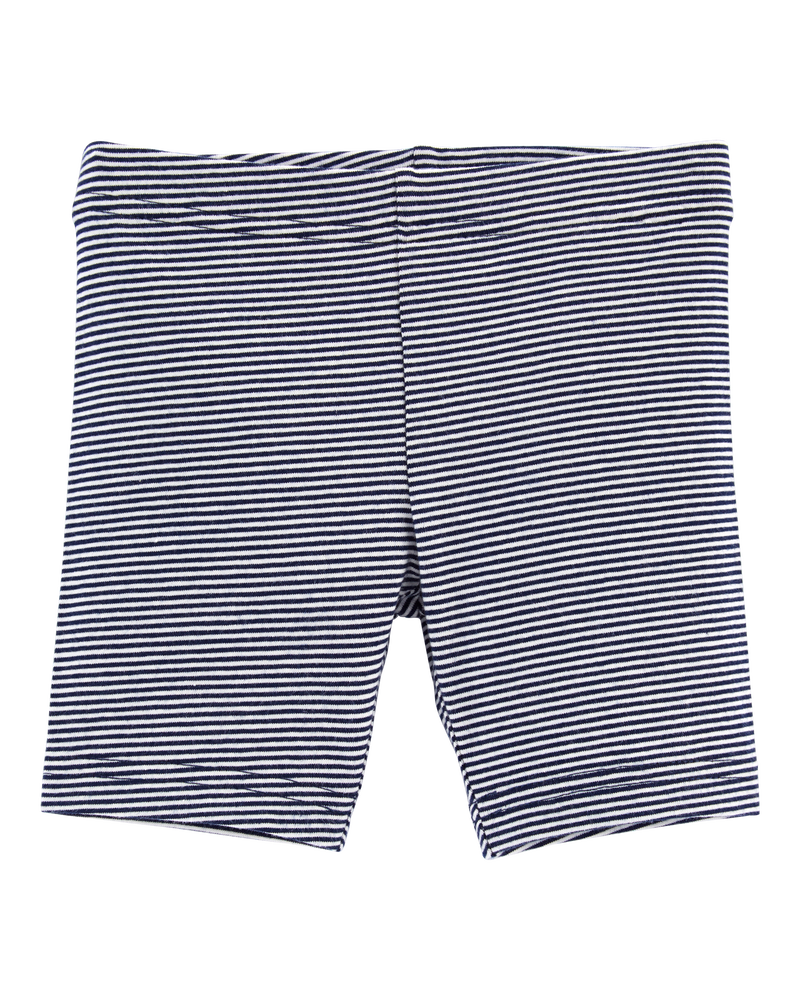 Toddler Girl Striped Tumbling Shorts - Blue, image 1 of 2 slides