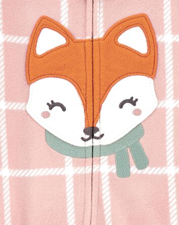Toddler 1-Piece Fox Fleece Footie Pajamas, 