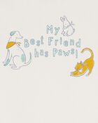 Baby Best Friend Has Paws Dog Bodysuit, image 2 of 4 slides