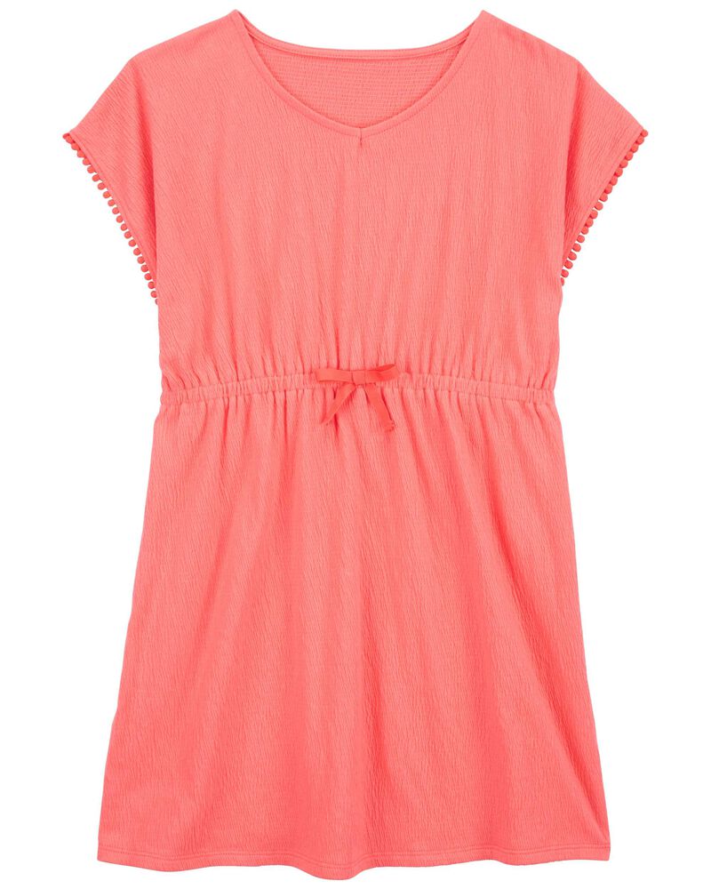 Kid Crinkle Jersey Swimsuit Cover-Up, image 1 of 4 slides