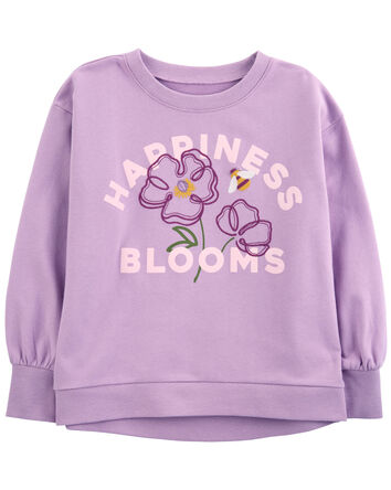 Kid Happiness Blooms Floral Sweatshirt, 