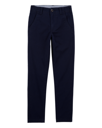 Kid Slim Tapered Chino Uniform Pants - Navy, 