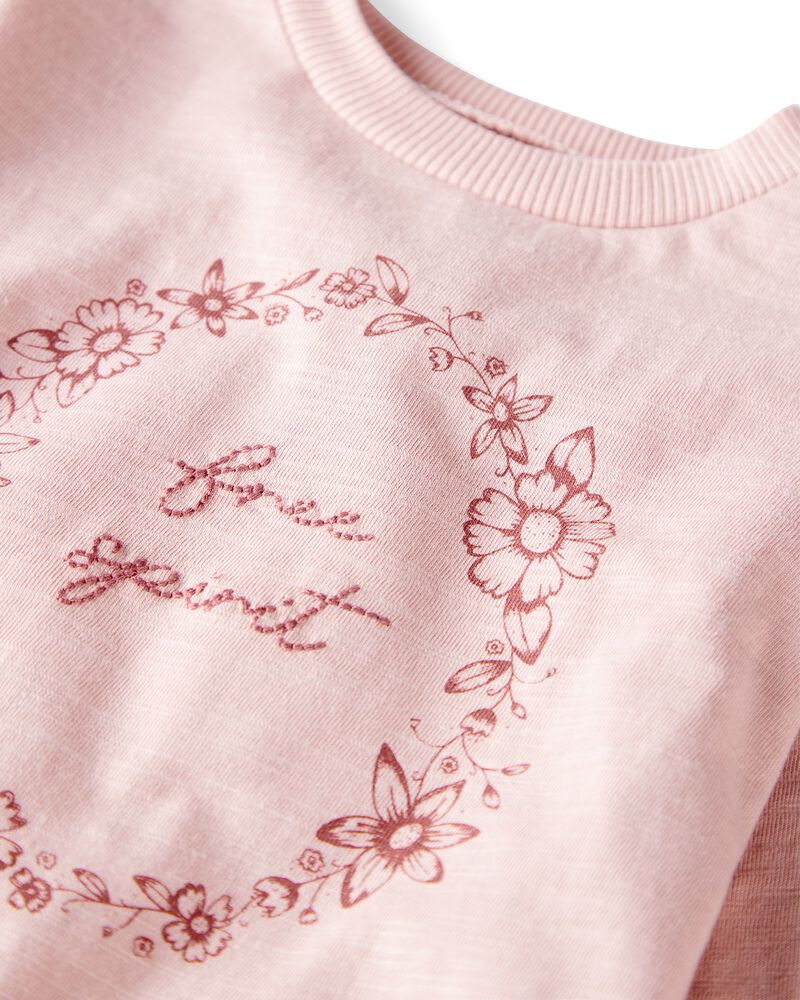 Baby Girl Organic Cotton Free Spirit Long-Sleeve Jersey Tee, image 2 of 5 slides