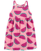 Toddler Watermelon Tank Dress, image 1 of 3 slides