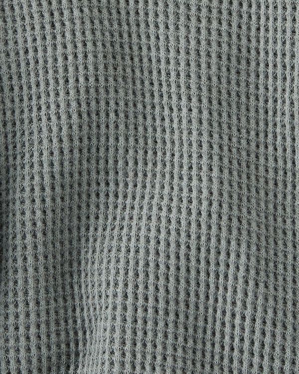 Olive Sage Baby Recycle Waffle Knit Bubble