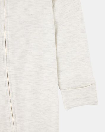 Baby Solid 2-Way Zip PurelySoft Sleep & Play Pajamas - Grey, 