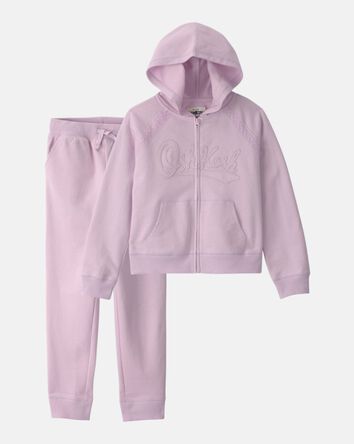 Girls 2-Piece OshKosh Logo Layering Set - Purple, 