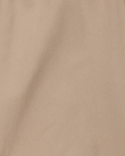 Kid Poplin Stretch Uniform Skort - Khaki, image 3 of 4 slides
