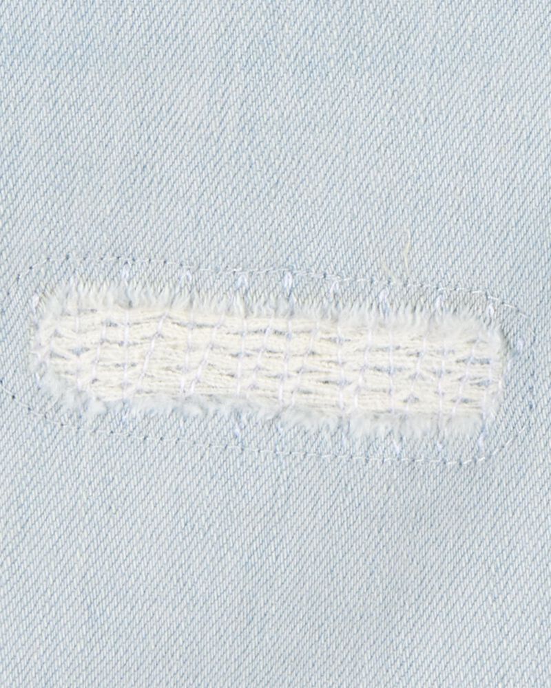 Kid Mid-Length Iconic Denim Short - Ozone Wash, image 3 of 4 slides