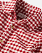 Boys Organic Cotton Button-Front Flannel Shirt, image 2 of 5 slides