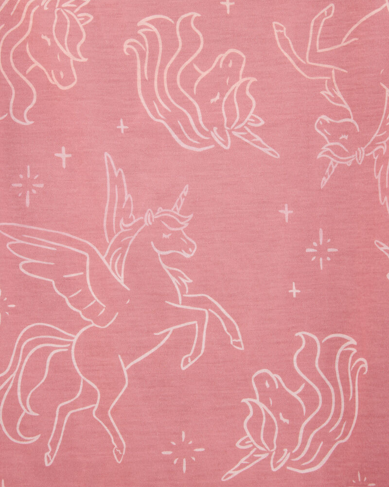 Girls 2-Pack Unicorn Nightgowns - Pink, image 3 of 4 slides