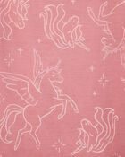 Girls 2-Pack Unicorn Nightgowns - Pink, image 3 of 4 slides