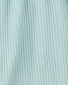 Kid Ribbed Textured Drawstring Skort -  Green, image 3 of 4 slides