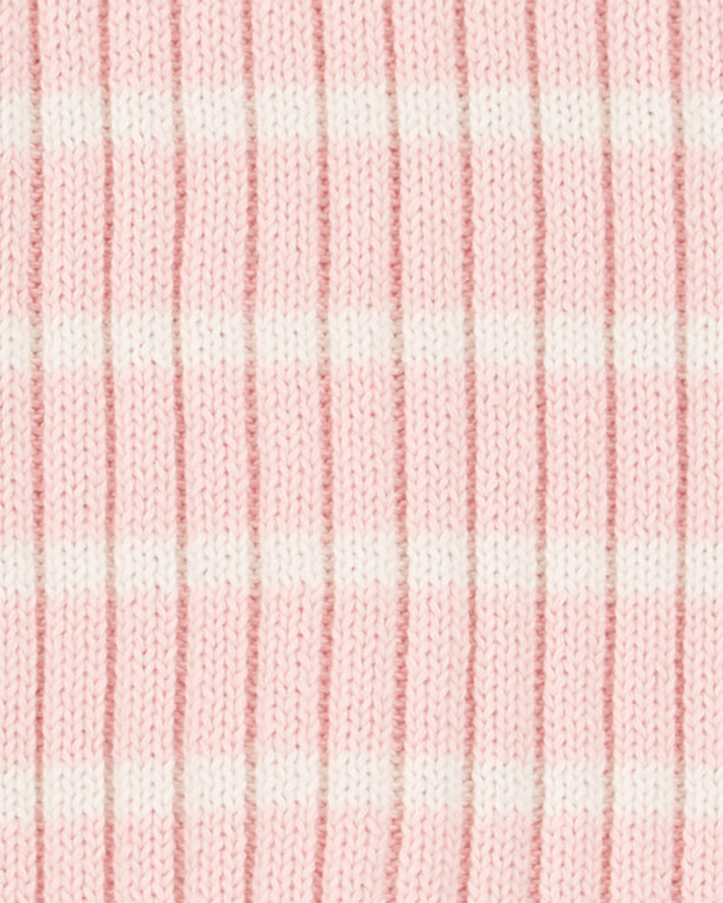 Baby Striped Ribbed Sweater Knit Top, image 2 of 2 slides
