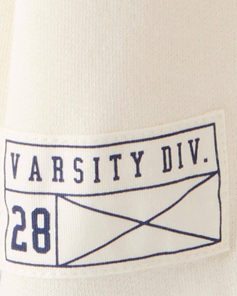 Boys Color Block Pullover Sweatshirt - Ivory, image 2 of 3 slides