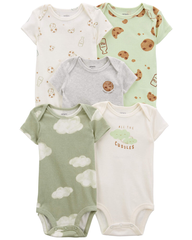 Baby 5-Pack Short-Sleeve Bodysuits, image 1 of 8 slides