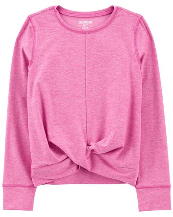 Kid Twist-Front Active Top In BeCool™ Fabric, 