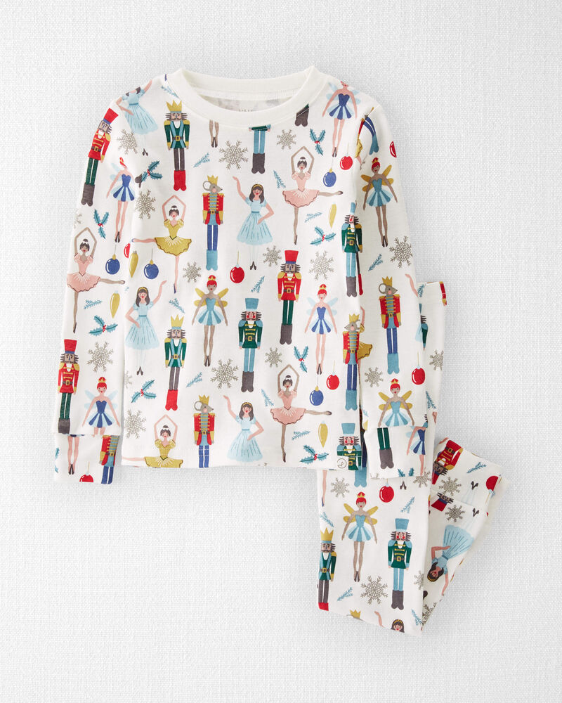 Toddler Organic Cotton Pajamas in Holiday Nutcracker, image 1 of 4 slides