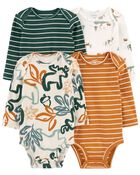 Baby 4-Pack Long-Sleeve Bodysuits, image 1 of 7 slides