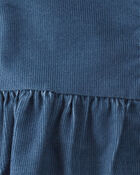 Baby Organic Cotton Corduroy Pocket Dress in Dark Sea Blue, image 4 of 6 slides