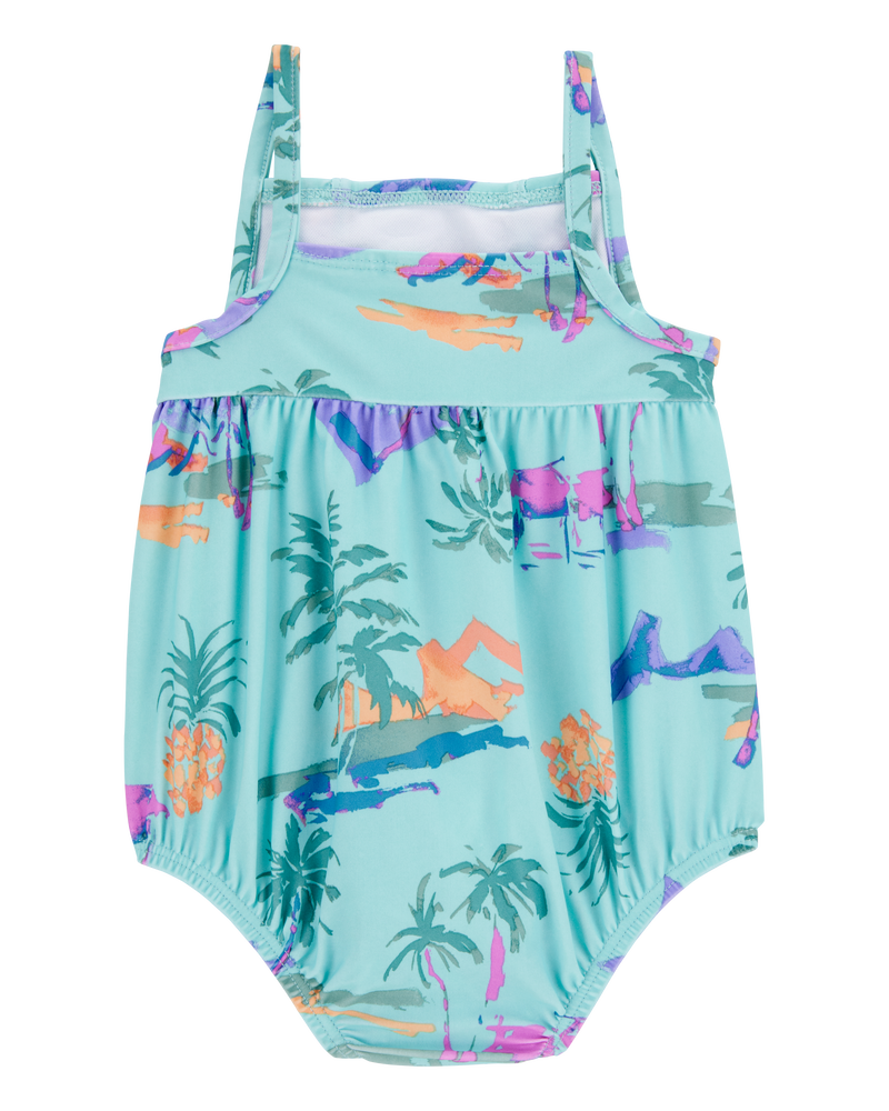 Baby 1-Piece Tropical-Print Swimsuit, image 3 of 5 slides
