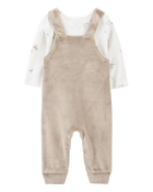 Baby 2-Piece Bear Long-Sleeve Tee & Coverall Set, image 2 of 6 slides