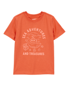 Toddler Sea Adventures Short-Sleeve Graphic Tee - Orange, image 1 of 2 slides