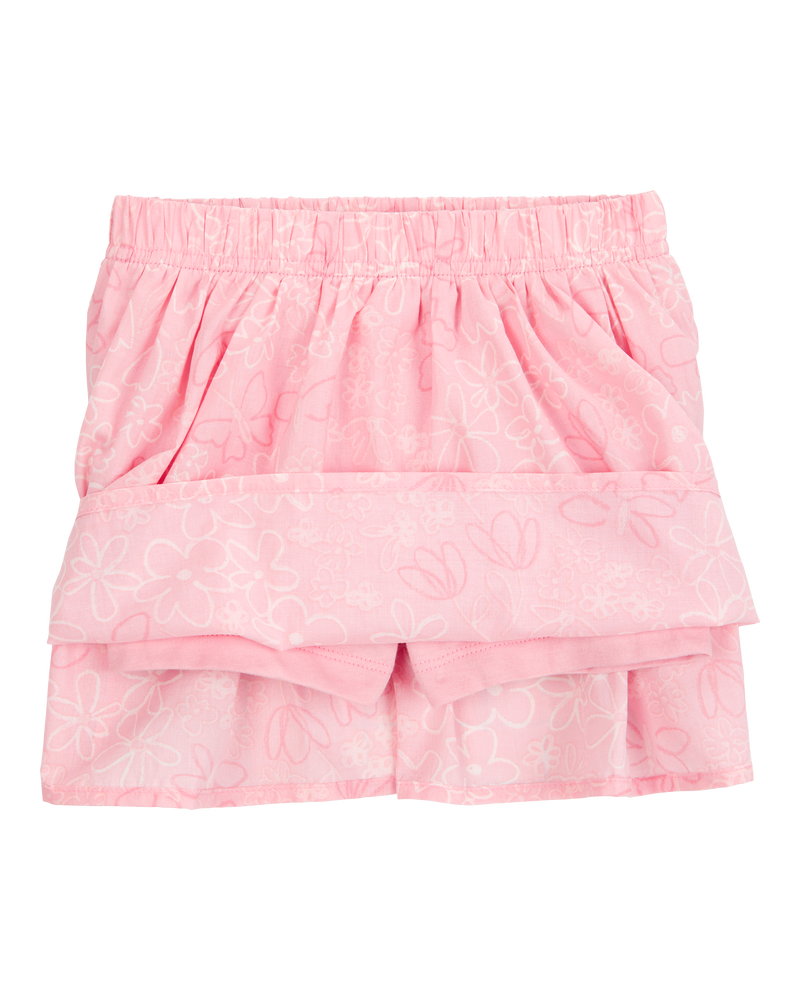 Toddler 2-Piece Print Skort Set - Pink, image 2 of 4 slides
