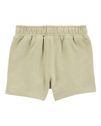 Baby Pull-On French Terry Shorts - Tan, 