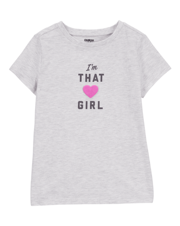 Kid I'm That Girl Short-Sleeve Graphic Tee - Grey, 