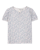 Toddler Short-Sleeve Floral Fashion Top, image 1 of 3 slides