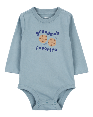 Baby Grandma's Favorite Long-Sleeve Bodysuit, 