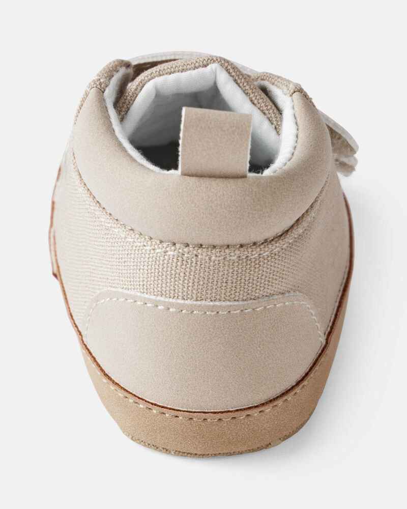 Baby Boy High-Top Casual Sneakers - Beige, image 3 of 6 slides
